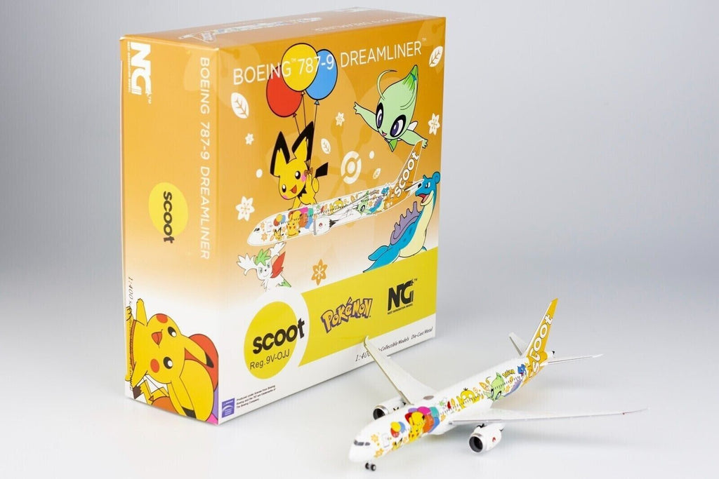 NG Scoot Boeing 787-9 ポケモン 1/400 NG Models 1:400 Scoot Airlines 787-9 Dreamliner 9V-OJJ