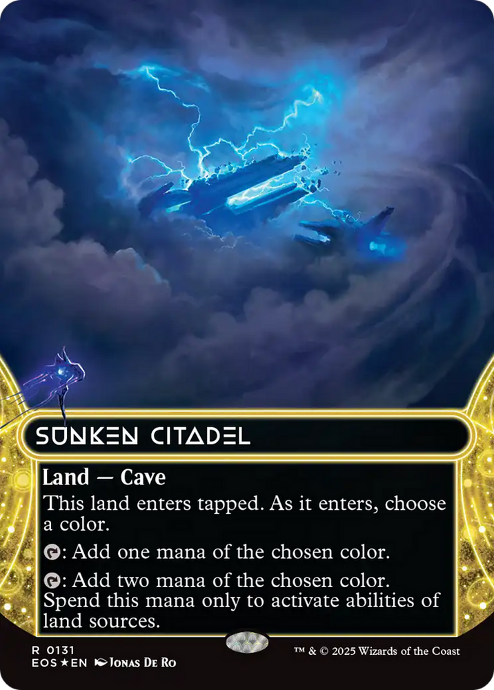 Sunken Citadel (0131) (Borderless) (Galaxy Foil) [Edge of Eternities: Stellar Sights]