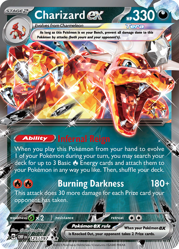 Charizard ex (125/197) [Scarlet &amp; Violet: Obsidian Flames] Near Mint Holofo