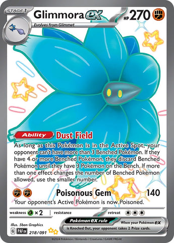 Glimmora ex (218/091) [Scarlet & Violet: Paldean Fates] Near Mint Holofoil
