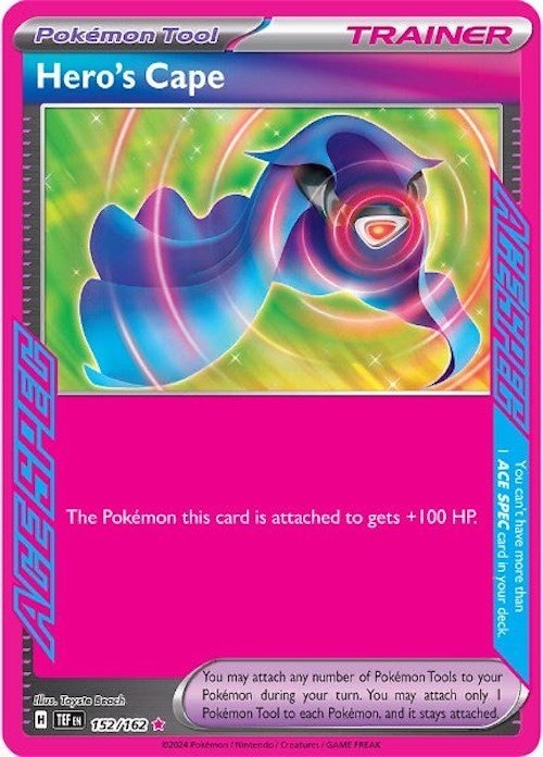 Hero's Cape (152/162) [Scarlet &amp; Violet: Temporal Forces] Near Mint Holofoi