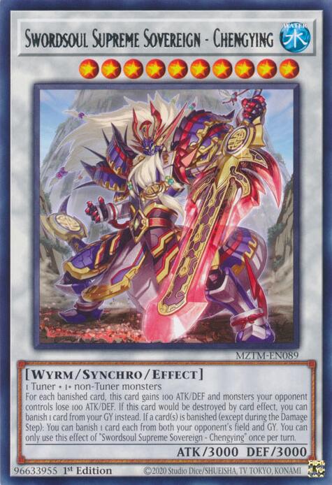 Swordsoul Supreme Sovereign - Chengying [MZTM-EN089] Rare