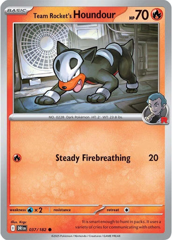 Team Rocket's Houndour (037/182) [Scarlet & Violet: Destined Rivals]