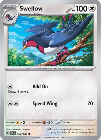 Swellow (157/182) [Scarlet & Violet: Destined Rivals]