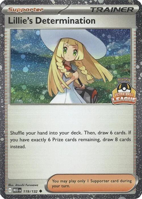Lillie's Determination (119/132) (Ultra Ball League) [League & Championship Cards]
