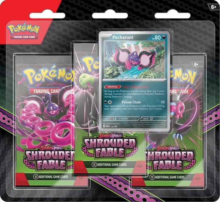 POKEMON SCARLET AND VIOLET—SHROUDED FABLE 3 BOOSTER PACK AND PROMO CARD BLISTER (PRE ORDER)