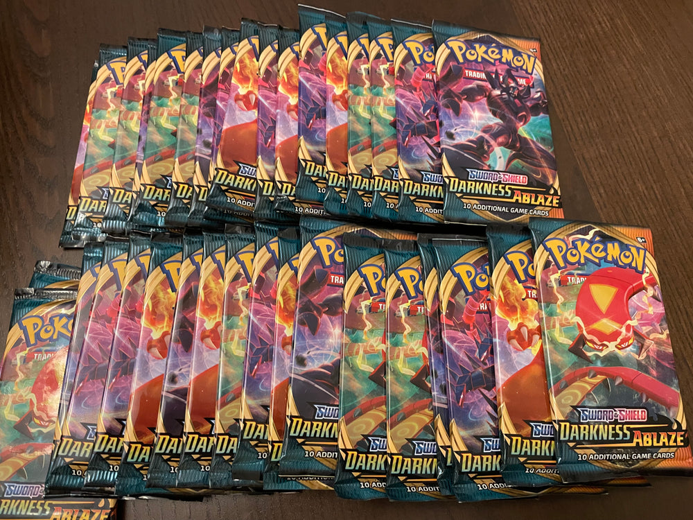 POKEMON Darkness Ablaze X100 Booster Packs SEALED