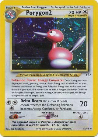 Porygon2 (12/64) [Neo Revelation Unlimited] Moderately Played Holofoil