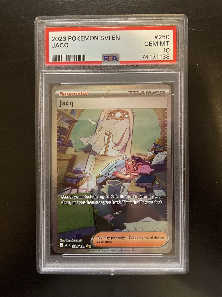 Jacq 250/198 Full Art Secret Rare - PSA 10 Gem Mint - Scarlet & Violet Pokemon