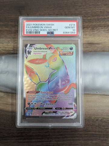 2021 Pokemon SWSH Umbreon VMax #214 PSA 10
