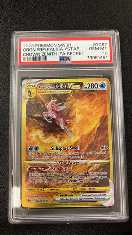 2023 Pokemon Crown Zenith GG67/GG70 Origin Forme Palkia Vstar Alt Art PSA 10