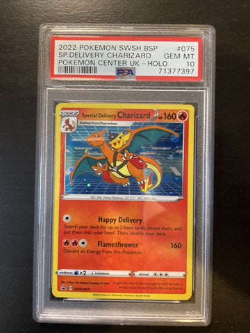 2022 Pokemon Promo SWSH #075 Special Delivery Charizard - Holo PSA 10 GEM MINT