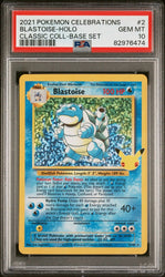 Pokemon Celebrations Blastoise 2/102 - Holo Rare (Classic Collection) PSA 10
