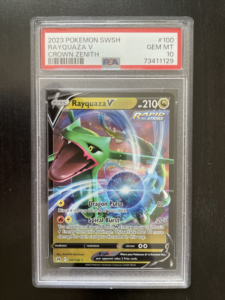 Rayquaza VMAX TG29/TG30 Silver Tempest Trainer Gallery Full Art Pokemon PSA 10