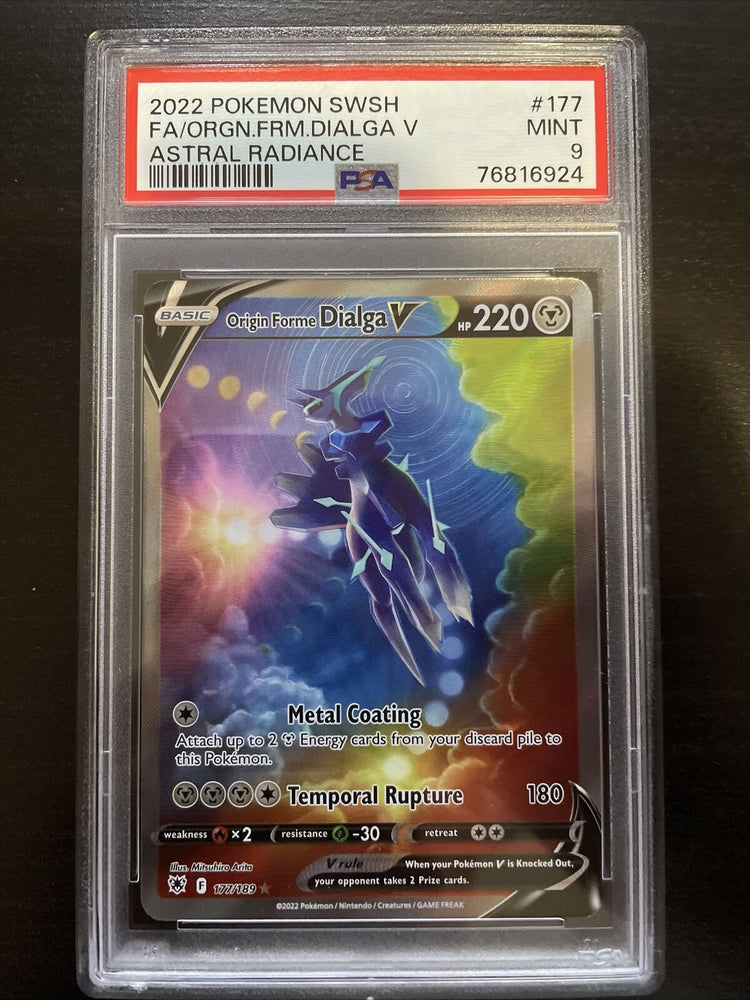 Pokemon Astral Radiance - ORIGIN FORME DIALGA V ALTERNATE ART - 177/189 - PSA 9