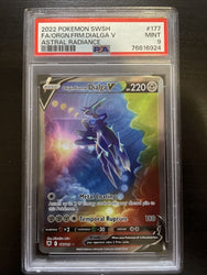 Pokemon Astral Radiance - ORIGIN FORME DIALGA V ALTERNATE ART - 177/189 - PSA 9