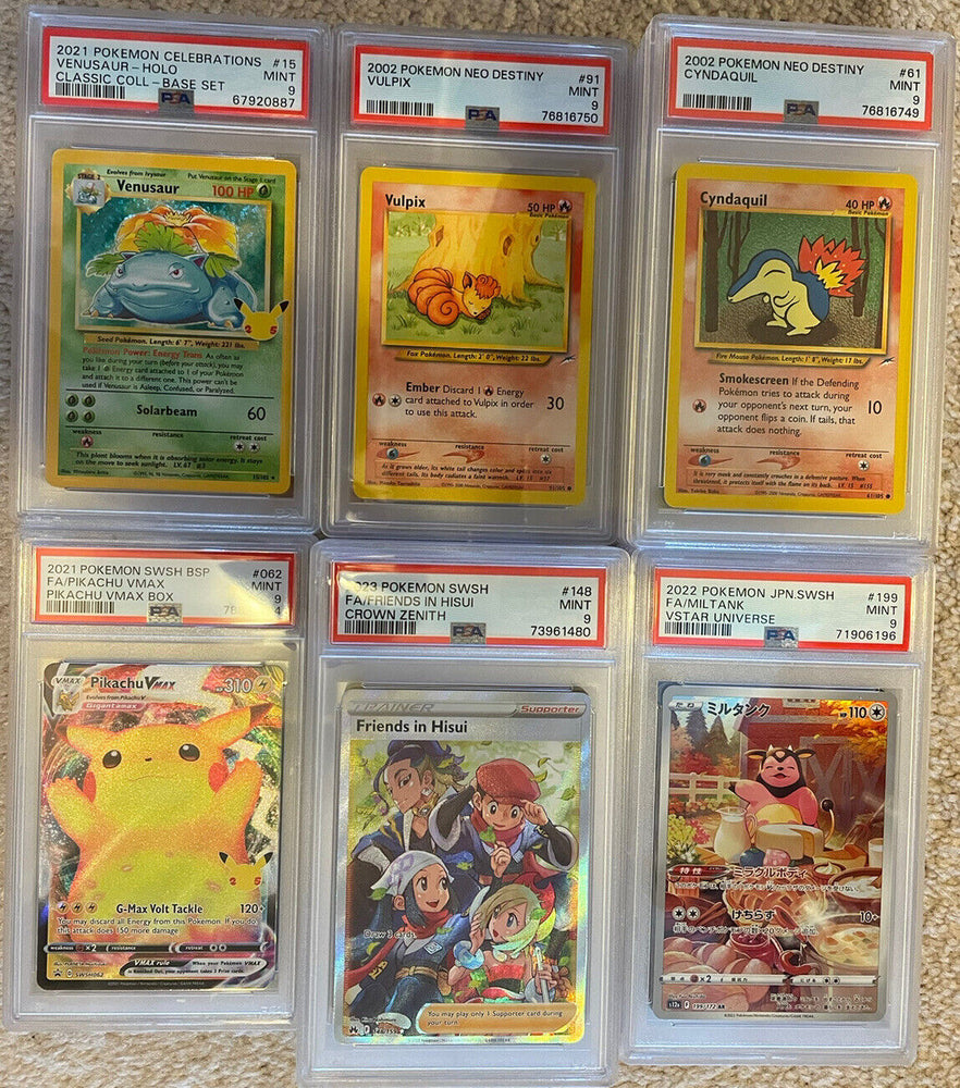 bulk graded pokemon cards 10 PSA Graded Pokemon Card Slab LOT ONLY Bulk Wholesale MIN 1x PSA 10
