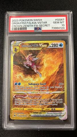 2023 Pokemon Crown Zenith GG67/GG70 Origin Forme Palkia Vstar Alt Art PSA 10