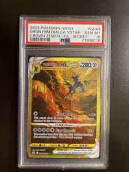 PSA 10 2023 Pokemon Crown Zenith Origin Forme Dialga VSTAR SECRET GG68/GG70