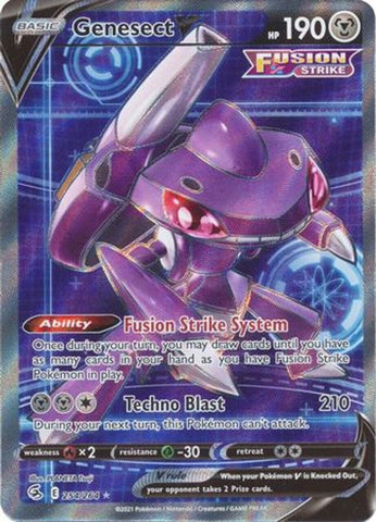 Pokémon TCG Genesect V Fusion Strike 254/264 Holo Full Art NM