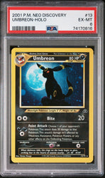 Pokemon 2001 Neo Discovery: Umbreon #13 Holo - PSA 6