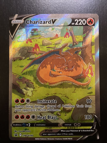 Charizard V (Full Art Holo Promo) SWSH Black Star Promos SWSH260 Poké