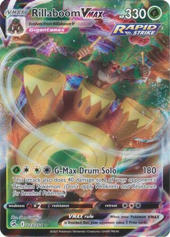 Rillaboom VMAX - 23/264 - Fusion Strike Ultra Rare Holo Full Art NM
