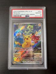 Pokemon Scarlet Violet Japanese Promo: Pikachu 001/SV-P - PSA 10