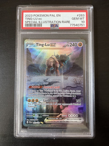 2023 Pokemon Paldea Evolved 263/193 Ting-LU EX Special Illustration Rare PSA 10
