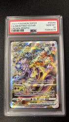 2023 Pokémon SWSH Crown Zenith GG44/GG70 Full Art Mewtwo Vstar PSA 10 GEM MINT!!