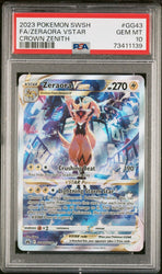 Pokémon TCG Zeraora VSTAR Crown Zenith: Galarian Gallery GG43/GG70 PSA 10