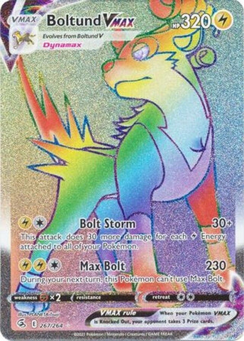 Boltund VMAX - 267/264 - Pokemon Fusion Strike Sword & Shield Secret Rare NM