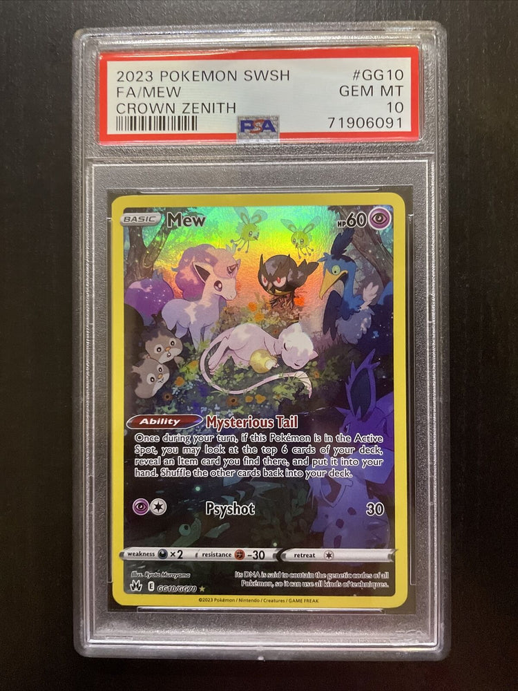 2023 Pokemon S&S Crown Zenith GG10 Full Art/Mew PSA 10 GEM MINT