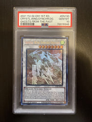 Yugioh PSA 10 GEM MT Crystal Wing Synchro Dragon GFTP-EN130 Ghost Rare 1st