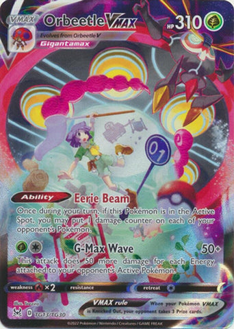 Orbeetle VMAX - TG13/TG30 - Pokemon Lost Origins Trainer Gallery Ultra Rare NM