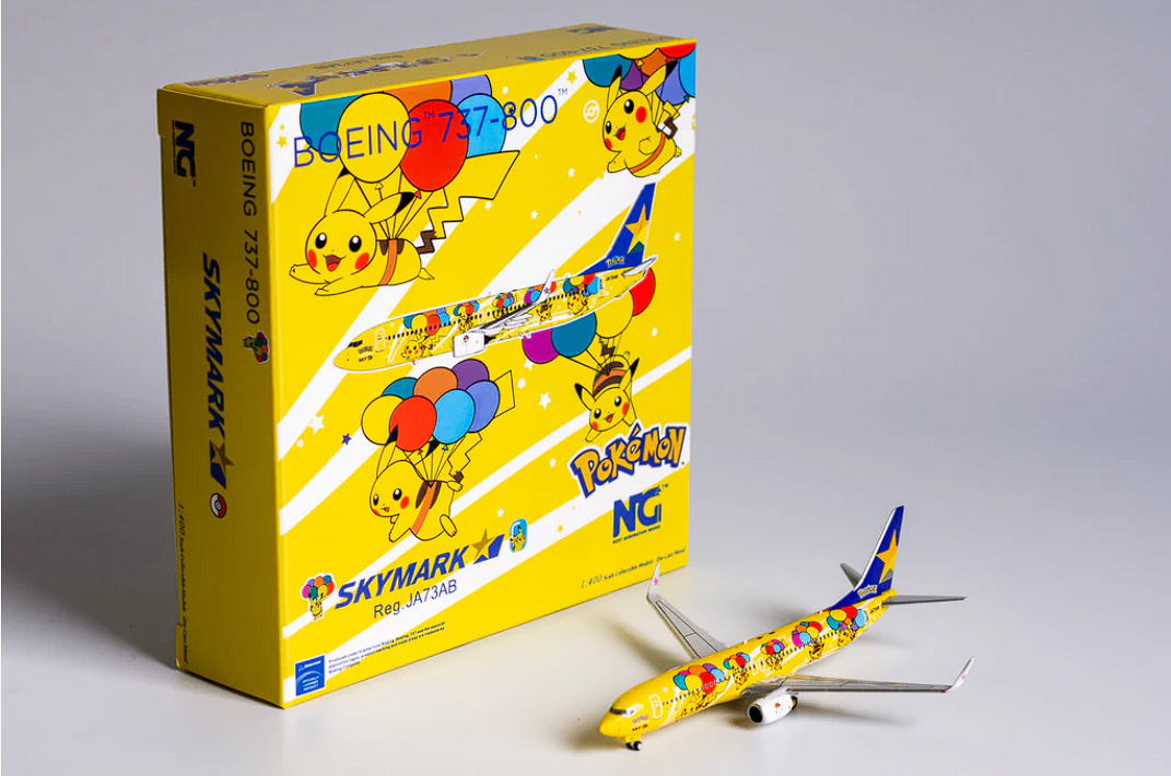 1:400 NG Models Skymark Airlines 737 -800 JA73NG ( Pokémon Pikachu Jet 1:400 NG Models Skymark Airlines 737 -800 JA73NG ( Pokémon Pikachu Jet