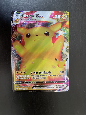 Pokemon TCG Pikachu VMAX Promo SWSH062 - NM - Celebrations