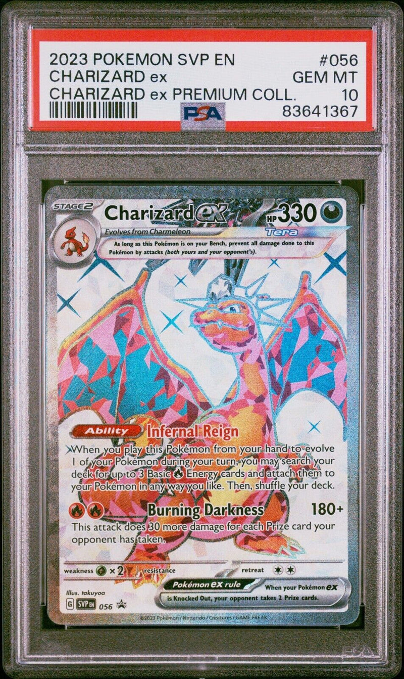 PSA 10 Pokemon TCG Charizard ex SVP056 Charizard ex Premium Collection Promo