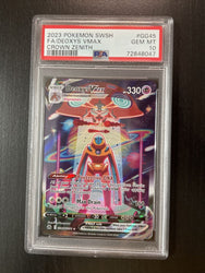 2023 Pokémon SWSH Crown Zenith GG45/GG70 Full Art Deoxys Vmax PSA 10 GEM MINT