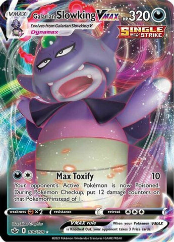 Pokemon  Galarian Slowking VMAX - 100/198 - Rare Holo VMAX NM Pokemon