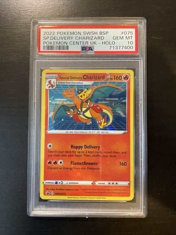 2022 Pokemon Promo SWSH #075 Special Delivery Charizard - Holo PSA 10 GEM MINT