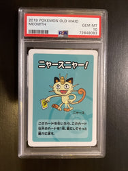 Meowth PSA 10 GEM MINT Old Maid 2019 Pokemon Center Japanese Babanuki