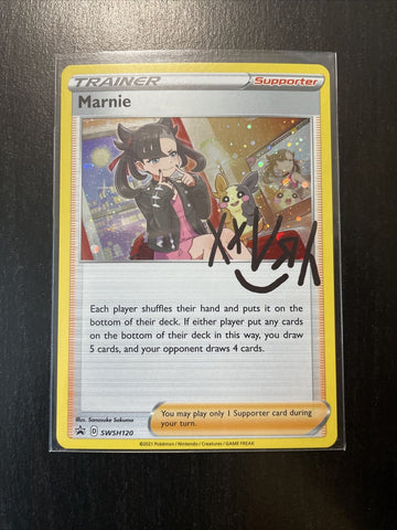 Marnie - SWSH120 - Black Star Holo Promo Rare - Pokemon Card - NM