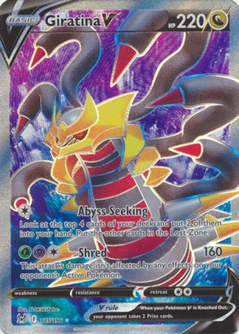 Giratina V - 185/196 - Pokemon Lost Origins Full Art Ultra Rare Card NM