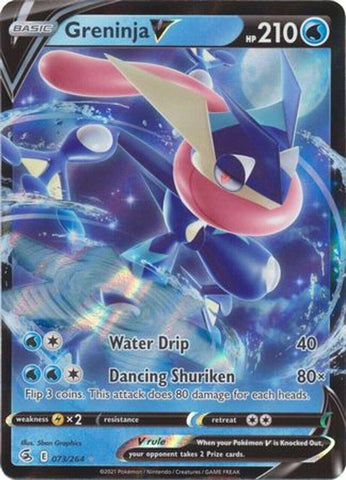 Greninja V - 73/264 - Fusion Strike Ultra Rare Holo NM