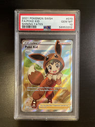 Pokemon Shining Fates - POKE KID - FULL ART TRAINER - 070/072 - PSA 10