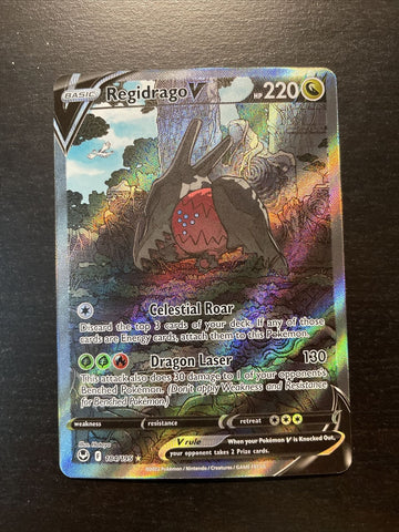 Regidrago V - 184/195 - Pokemon Silver Tempest Alternate Art Card NM
