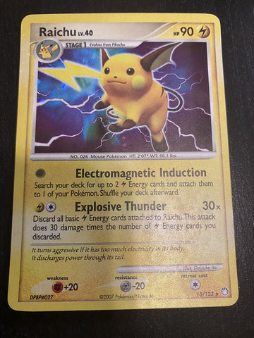 Pokemon TCG - 15/123 Raichu NM/M - Mysterious Treasures - Holo