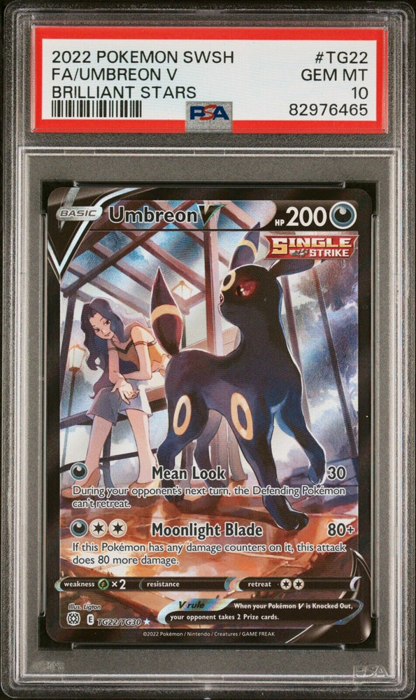PSA 10 Umbreon V TG22/TG30 Character Rare Brilliant Stars Pokemon Card