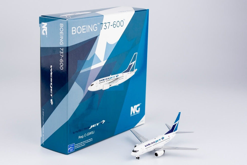 NEW RELEASE - 1:400 NG 76013 WestJet Airlines 737-600 C-GWSJ (with new logo)